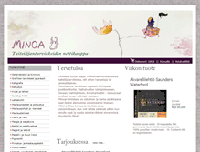 Tablet Screenshot of minoa.fi